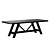 Ebony Elegance: Aya 94" Dining Table 3D model small image 1