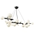 Elegant 27-Light Black Chandelier 3D model small image 1