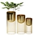 Elegant Gold Planter Trio 3D model small image 1