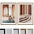 Modern Pool Interior Picture Frame Set 3D model small image 1