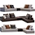 Elegant Hamilton Sofa by Minotti 3D model small image 3