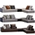 Elegant Hamilton Sofa by Minotti 3D model small image 5