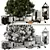 Festive Christmas Decor Set 3D model small image 5