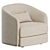 Modern Elegance: Covent Lounge Chair 3D model small image 1