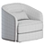 Modern Elegance: Covent Lounge Chair 3D model small image 3