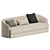 Modern Elegance: Covent 3 Seater Sofa 3D model small image 1