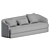 Modern Elegance: Covent 3 Seater Sofa 3D model small image 2