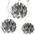 Flora Pewter Pendant Lamp: Elegant Illumination for Modern Spaces 3D model small image 3