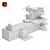 Suprematist Architecton Sculpture 3D model small image 1