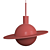 Saturn Pendant Light in Copper 3D model small image 2