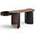 Sleek Parsek Desk: Modern Simplicity 3D model small image 3