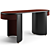 Sleek Parsek Desk: Modern Simplicity 3D model small image 4