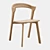 BOK Oak Dining Chair: Contemporary Seating 3D model small image 2