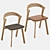 BOK Oak Dining Chair: Contemporary Seating 3D model small image 4