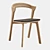 BOK Oak Dining Chair: Contemporary Seating 3D model small image 7