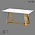 LoftDesigne 61029 Metal & Glass Table 3D model small image 1