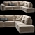 Gamma Sacai: Elegant Designer Sofa 3D model small image 9