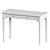 Modern White Writing Table - Oxford 3D model small image 1