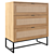 Nordic Charm: 3-Drawer Chest 3D model small image 1