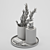 Premium Decorative Set: High Quality 3D Objects 3D model small image 2