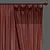 Title: Unfolded and Retopologized Curtain 3D model small image 5