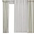 Sleek Curtain Design 3D model small image 3