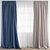 Poly Curtain: High Quality 3D Model 3D model small image 1