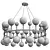 Milky Bubbles Chandelier 3D model small image 2