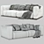 Modern Lario Flexform Double Sofa 3D model small image 3