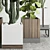 163-Piece Plant Box: Wooden & Concrete Indoor/Outdoor Vase Collection 3D model small image 5