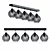 Elegant Linear Pendant Light Set 3D model small image 1