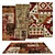 Versatile Set of 6 Rugs 3D model small image 1