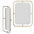 Sleek Wall Mirror by West Elm 3D model small image 1