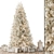 Snowy Splendor: White and Gold Christmas Tree 3D model small image 1