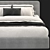 West Elm Newport Bed: Sleek and Stylish Sleeping Solution 3D model small image 3