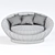Elegant DUARDO Sofa: Modern Design, Premium Quality 3D model small image 4