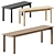 Muuto Linear Wood Bench 3D model small image 1