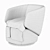 Modern Swivel Chair: Crescent Comfort 3D model small image 4