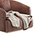 Elegant Leather Armchair: RUDAS 01 3D model small image 5