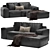 Elegant Designer Sofa for Modern Interiors 3D model small image 1