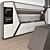 Sleek Kitchen Modern 03: Black & White Sophistication 3D model small image 3