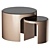 Elegant Retro-Style Side Tables 3D model small image 2