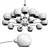 Thalia Blue Glass Chandelier: Elegant Lighting Solution 3D model small image 3