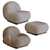 Elegant Pacha Lounge Chair 3D model small image 4