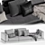 Connery: Minimalistic Elegance Sofa 3D model small image 7