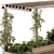 Rooftop Oasis: Pergola Garden Set 3D model small image 4