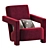 Modern Utrecht Armchair: Comfort and Style 3D model small image 1