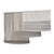 Roman Textured Curtains - Gray & Beige 3D model small image 4