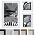 Modern Contrast Picture Frame Set 3D model small image 1