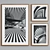 Modern Contrast Picture Frame Set 3D model small image 5